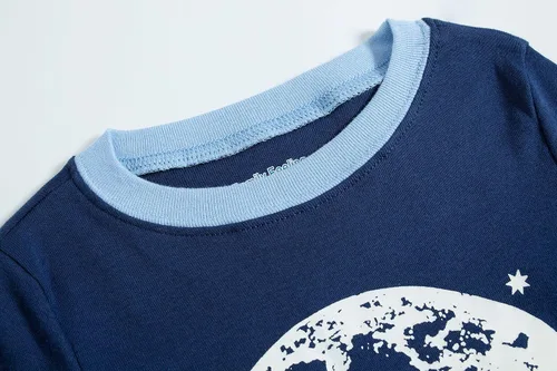 Miniatura 5 de Family Feeling - Conjunto de 2 piezas de pijama de Navidad a rayas para niños y niñas 100 algodón
