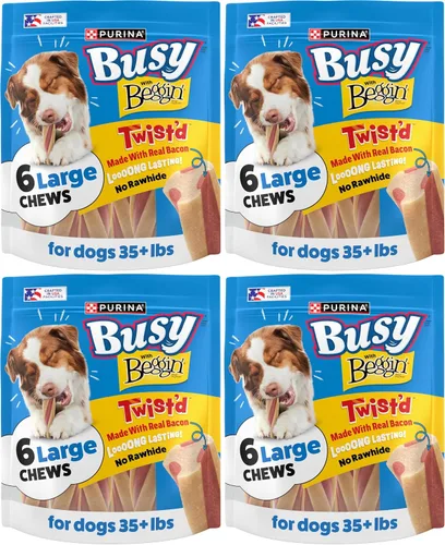 Miniatura 15 de Purina Busy with Beggin' Twist'd Golosinas Masticables de Hueso para Perros Adultos - Bolsa de 6 ct