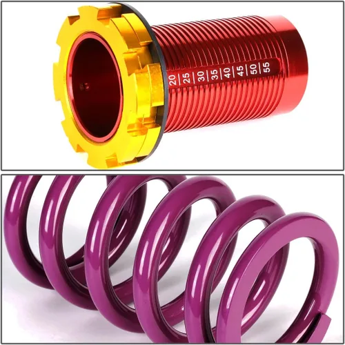 Miniatura 2 de DNA MOTORING - COIL-HC88-T11-PP DNA Motoring COILHC88T11PP Kit de manguito de coilover [Para 88-01 Honda Civic Del Sol CRX Acura Integra] Púrpura
