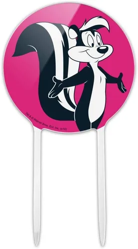 Decoración acrílica para tartas de Looney Tunes, Pepe Le Pew, decoración de fiesta para boda, aniversario, cumpleaños, graduación