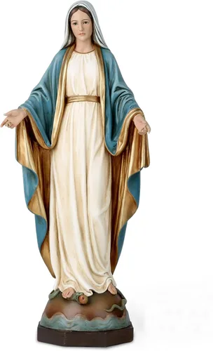 Miniatura 8 de BC Figura católica de Nuestra Señora de Gracia, estatua de la Virgen María, Madre Santa, de 17.8 cm de alto, regalo religioso para decoración