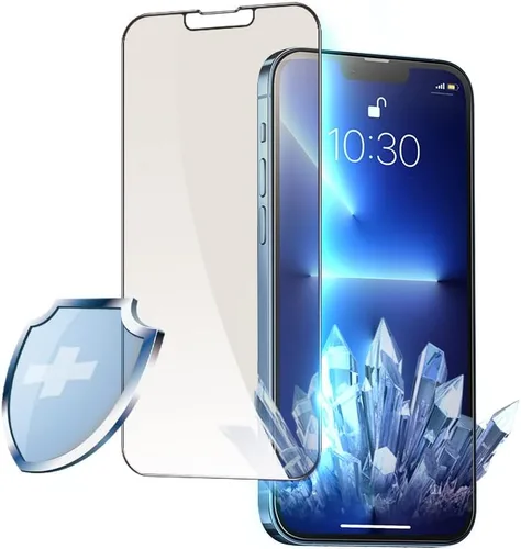 Miniatura 4 de PERFECTSIGHT Protector de pantalla de privacidad transparente HD compatible con Apple iPhone 12/iPhone 12 Pro 2020, filtro de luz azul antiespía