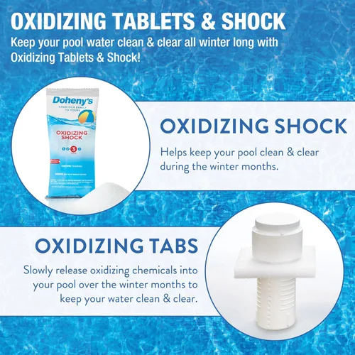 Miniatura 4 de Kit de cierre de piscina definitivo de Doheny’s, productos químicos de mantenimiento para piscinas sobre el suelo y al nivel del suelo, incluye