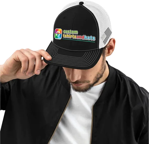 Miniatura 8 de Sombrero de ajuste flexible personalizado - Añade tu propio texto bordado - Sombrero ajustado