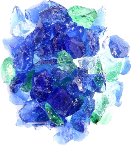 Miniatura 17 de Hiland RGLASS-AQ Vidrio para Hoguera en Aqua, Clasificación de Temperatura Extrema, Bueno para Propano o Gas Natural, 10 Libras, 10 lb (Paquete de 2)