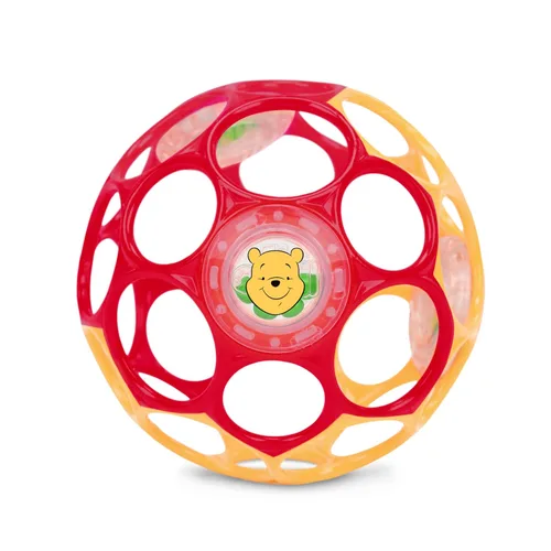 Miniatura 18 de Bright Starts Oball Sonajero de fácil agarre sin BPA para bebé en azul, edad recién nacido y más, 10 cm