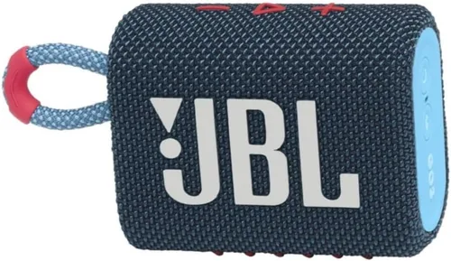 Miniatura 3 de JBL Go 3 Altavoz Bluetooth Portátil Inalámbrico Impermeable IP67 a Prueba de Polvo para Exteriores (Azul Rosa)
