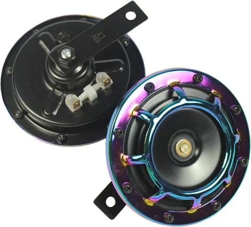 Miniatura 4 de Eletric - Kit de bocina de coche de 12 V 135 db, súper ruidoso, tono alto y bajo, kit de bocina gemela de metal con soporte para autos, camiones