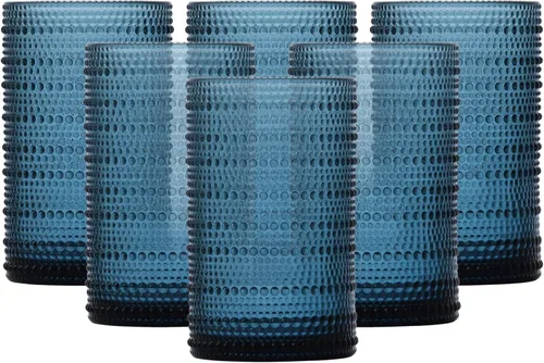 Miniatura 15 de D&V By Fortessa Jupiter - Vaso para bebidas heladas, 385 ml, juego de 6 Rojo