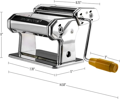 Miniatura 3 de Dispositivo Ovente para hacer pastas de acero inoxidable vintage PA515S, cromo pulido, Polished Chrome