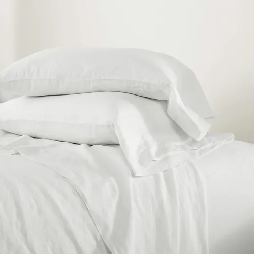 Miniatura 9 de Pine Cone Hill Lush Linen - Fundas de almohada blancas, tamaño King, patrón sólido blanco