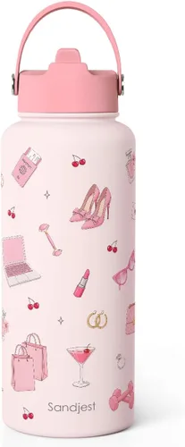 Miniatura 20 de Regalos cristianos para mujeres, botella de agua inspiradora de acero inoxidable de 32 onzas con aislamiento con tapa, regalos religiosos para mamá
