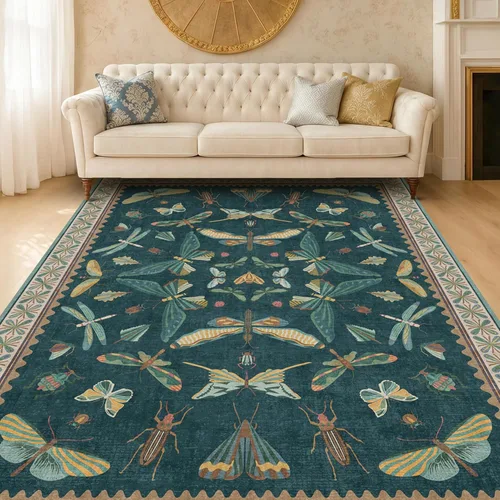 Miniatura 120 de Hazo Haus Alfombra de Baño Bohemia Lavable 2x3, Alfombras Pequeñas para Cocina, Tocador, Puerta Principal Entrada Interior, Antideslizante Pelo Bajo