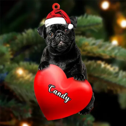 Miniatura 140 de Adornos de Navidad personalizados para perros, nombre personalizado, adorno de Malamute de Alaska, adornos acrílicos, regalos de Navidad, amantes