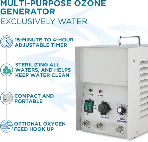 Miniatura 3 de A2Z Ozone Generador de ozono MP-8000, 9.8x15x10 pulgadas Adecuado para estanques, pozos, hasta 8000 mg/h, conexión de oxígeno opcional