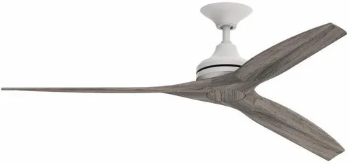 Miniatura 22 de Fanimation Spitfire - Ventilador de techo para interiores y exteriores de 60 pulgadas, níquel cepillado con cuchillas naturales