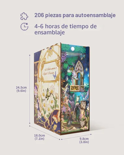 Miniatura 3 de Tonecheer x British Library - Kit de manualidades para rincón de lectura DIY, rompecabezas 3D de madera de Shakespeare para adultos, decoración
