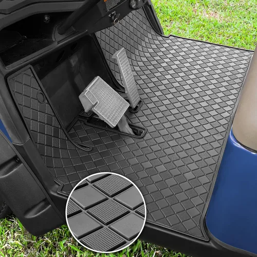 Alfombrilla de suelo para carrito de golf para Yamaha Drive2, revestimiento de repuesto antideslizante personalizable de cobertura completa que se
