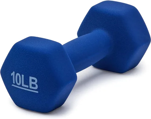 Miniatura 2 de Amazon Basics - Mancuerna de entrenamiento de fácil agarre, con revestimiento de neopreno, disponibles en varios juegos y pesos