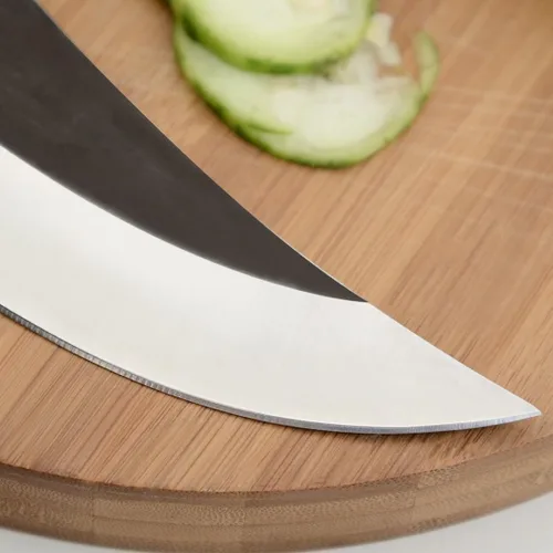 Miniatura 9 de Lifespace Cuchillo de chef estilo vikingo con mango de madera y funda