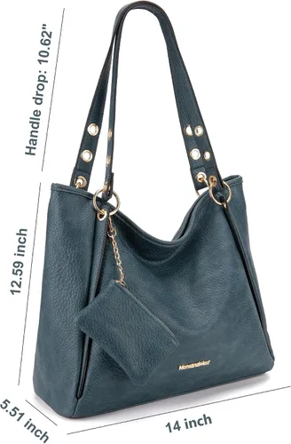 Miniatura 3 de Montana West Bolso de mano para mujer, bolso de hombro con bolsa extraíble para monedas