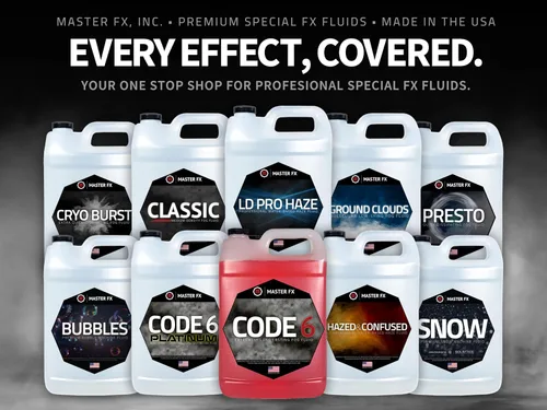 Miniatura 8 de Master FX Code 6 Fog Juice - Líquido a base de agua extremadamente duradero, de alto rendimiento, inodoro para máquinas de niebla de 400 a 1500 W