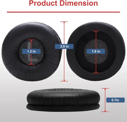 Miniatura 4 de Almohadillas de repuesto para JBL Tune 510BT 520BT 570BT 660NC 670NC 500BT 450BT 460BT y Live 460NC 670NC y JR310BT JR300BT y Junior 320BT y Sony