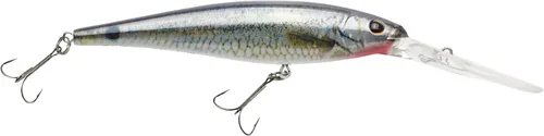 Berkley Flicker Anzuelo de pesca tipo Minnow, Latón Negro, 1/4 oz, 7.6 cm | 3 pulg. Crankbaits, Perfil realista de pececillo, Curva de inmersión