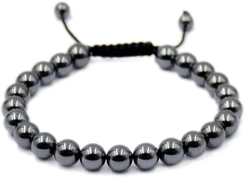 Miniatura 80 de AD Beads Pulseras de piedras preciosas unisex de 0.315 pulgadas (0.315 in), macramé curativo ajustable de 7 a 9 pulgadas Usa esta pulsera