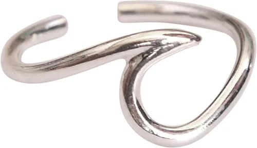 Miniatura 7 de Sterling Silver Toe Ring, Handmade Adjustable Open Band, Minimalist Dainty Summer Beach Foot Jewelry for Women, Can Be Worn as Knuckle or Pinky Ring