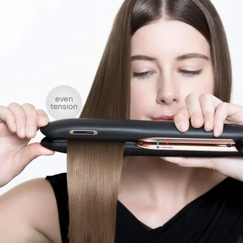 Miniatura 4 de Panasonic Nanoe EH-HS99-K - Plancha plana para cabello sano y brillante, con placas de cerámica de 1 pulgada y tecnología de calor intuitiva