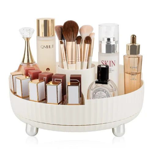 Miniatura 17 de Anyoifax Bandeja organizadora de perfumes de maquillaje, giratoria de 360 grados, organizador de loción para el cuidado de la piel, organizador