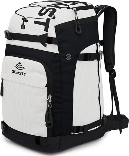 Miniatura 9 de Bolsa para botas de esquí, 55L/70L, impermeable, para esquí y snowboard, mochila de viaje para esquí, snowboard, casco de esquí, gafas, guantes