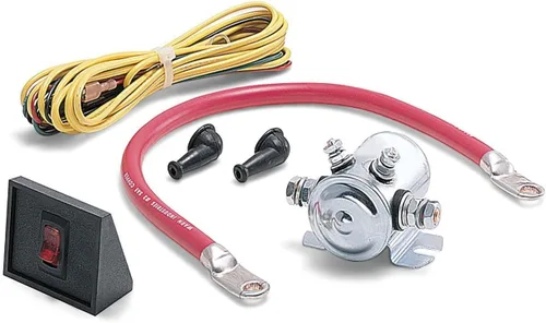 WARN 62132 Kit de interrupción de alimentación con cable de batería, herramientas, solenoide, interruptor y cableado