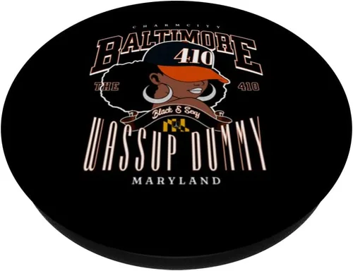 Miniatura 2 de Afrocentric Charm City Spirit in Bold Graphic Design PopSockets Adhesive PopGrip