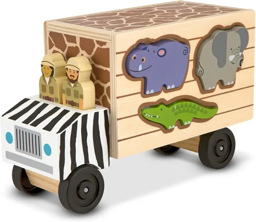 Miniatura 4 de Camión de rescate de animales de Melissa & Doug, varias formas, Estándar, talla única , Rojo