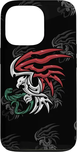 Miniatura 9 de iPhone 13 Bandera de México - Funda estilo tribal del escudo de armas mexicano
