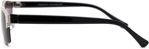 Miniatura 3 de SA106 Gafas de sol de lectura progresivas focales de media montura para hombre Plateado
