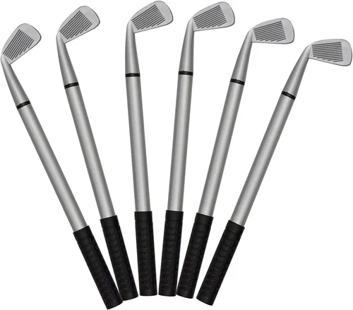 Miniatura 9 de Maydahui 12 bolígrafos de golf, divertidos deportes, golf, club, accesorios, tinta de gel negra, para estudiantes, compañeros de trabajo, jefe