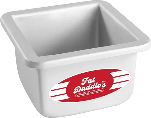 Miniatura 19 de Fat Daddio's PSQ-442 - Molde cuadrado de aluminio anodizado para tartas, 4 x 2 pulgadas