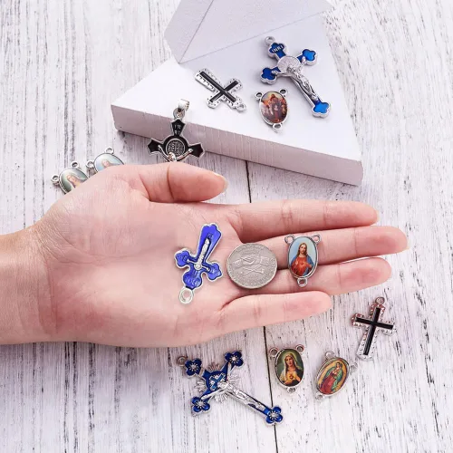 Miniatura 6 de Mega Pet Colgantes de cruz de aleación para fabricación de joyas y aretes de collar mixto