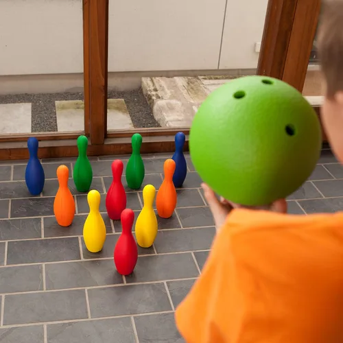 Miniatura 7 de Champion Sports - Juego de bolos de espuma ponderada, solo pasadores