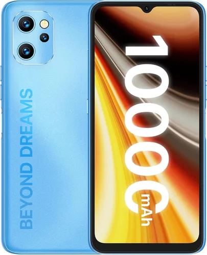 UMIDIGI Power 7 MAX - Teléfono celular desbloqueado, batería de 6 GB+128 GB 10000 mAh, pantalla completa de 6.7 pulgadas + cámara triple AI de 48