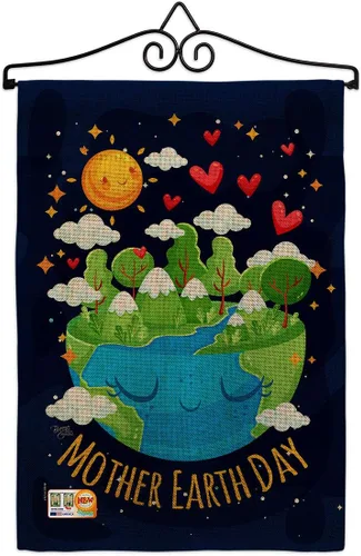 Miniatura 9 de Breeze Decor - Bandera inspiradora de la madre tierra para jardín, colección de expresión, planeta, paz, medio ambiente, concienciación, pequeño