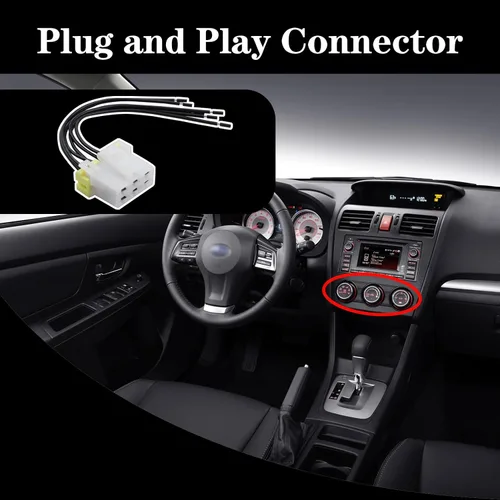 Miniatura 4 de Enchufe manual de la unidad de control de CA del calentador para Subaru Forester 2014-2017 Impreza 2012-2017 Crosstrek 2013-2017 WRX 2015-2017
