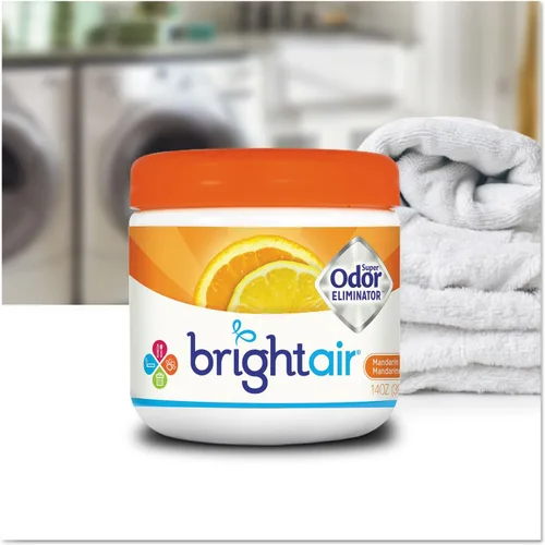 Miniatura 5 de Bright Air 14 oz. Super eliminador de olores, para espacios medianos, aroma a mandarina y limón fresco, caja de 6, ambientador, aceites esenciales