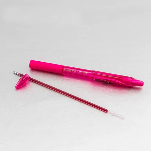 Miniatura 7 de Pentel RSVP RT Colors - Bolígrafo retráctil (1.0mm) trazo medio, color rosa, barril, tinta rosa, caja de 12 (BK93CRP-P)