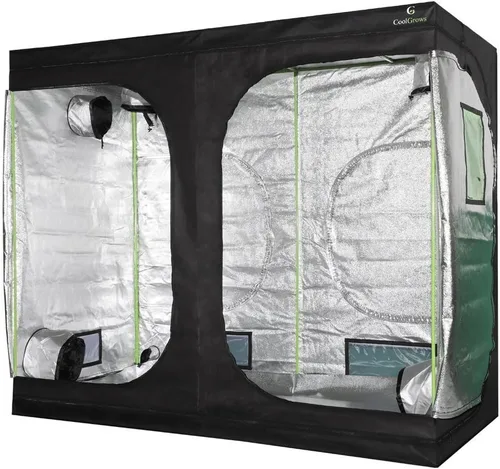 Miniatura 6 de Tienda de cultivo hidropónico Mylar de 96 x 48 x 80 pulgadas con ventana de observación y bandeja de suelo extraíble para cultivo de plantas
