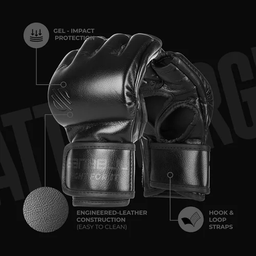 Miniatura 4 de Sanabul Guantes forjados de batalla de 4 onzas MMA para hombres y mujeres, guantes profesionales de boxeo, Muay Thai, Kickboxing, para combate