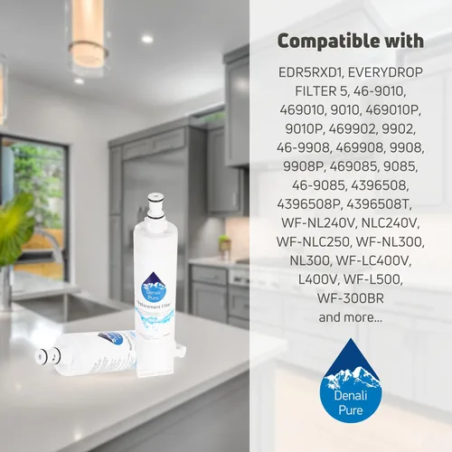 Miniatura 9 de Paquete de 3 filtros de agua de repuesto para refrigerador Brita WPRF-100, compatible con cartucho de filtro de agua Brita WPRF-100